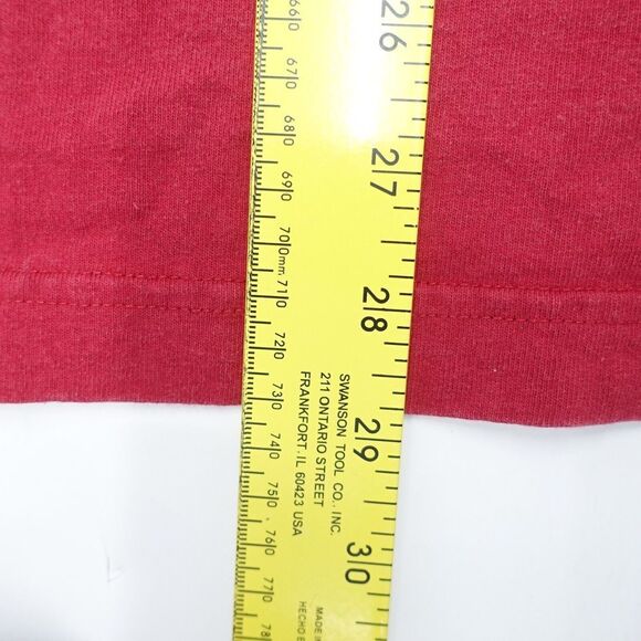 Carhartt Shirt Mens Medium Red 100% Cotton Graphic Crewneck Long Sleeve Pullover - Picture 5 of 8